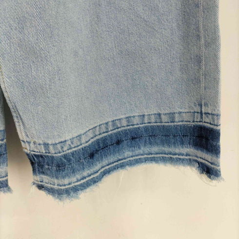 ザラ ZARA Z1975 アイスブルー ワイドダメージデニム レディース EUR:36