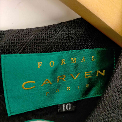 カルヴェン CARVEN シルク混 タイト スカート セットアップ レディース 10