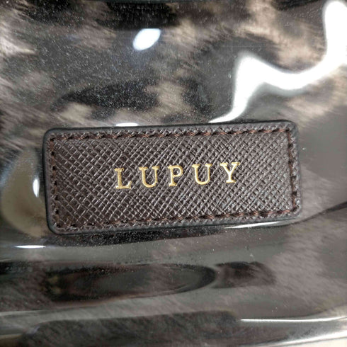 ルピュイ LUPUY 2WAY ヒョウ柄 エナメルハンドバッグ レディース