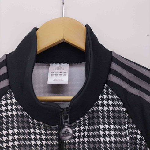 アディダス adidas 千鳥格子 ウォームアップ ジャケット トラック ジャージ レディース JPN:L