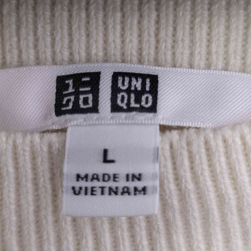 ユニクロ UNIQLO スムースコットンリラックスクルーセーター レディース JPN:L