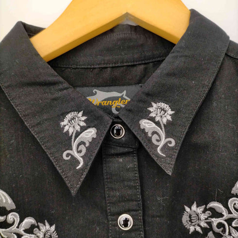 ラングラー Wrangler 90S 花刺繍 ウエスタンシャツ メンズ import:XL