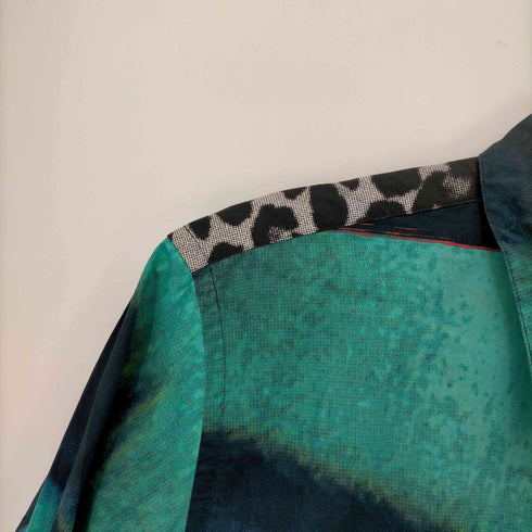 ポールスミス Paul Smith HALF FACE HALF FLORAL 総柄 L/S シャツ メンズ import:M