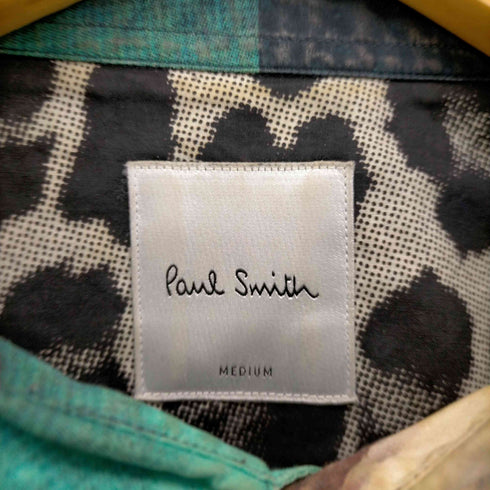 ポールスミス Paul Smith HALF FACE HALF FLORAL 総柄 L/S シャツ メンズ import:M