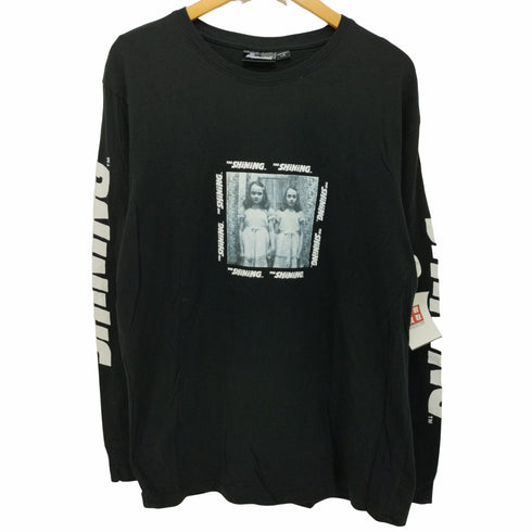 前面プリント 映画 クルーネックロングスリーブTシャツ メンズ import:L
