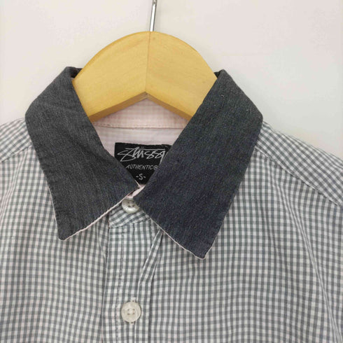 ステューシー Stussy ギンガムチェック クレリック S/S シャツ メンズ import:S