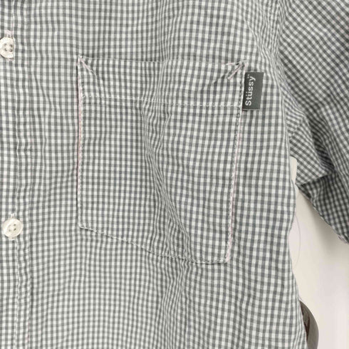 ステューシー Stussy ギンガムチェック クレリック S/S シャツ メンズ import:S