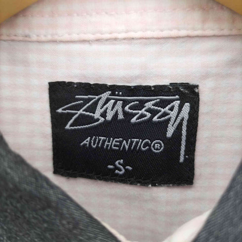 ステューシー Stussy ギンガムチェック クレリック S/S シャツ メンズ import:S
