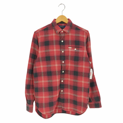 ポロラルフローレン POLO RALPH LAUREN ポケット コットン ネルチェックシャツ メンズ import:S