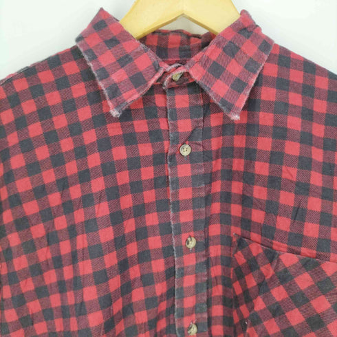 ピューリタン PURITAN コットンポリ ネルチェックシャツ メンズ import:M