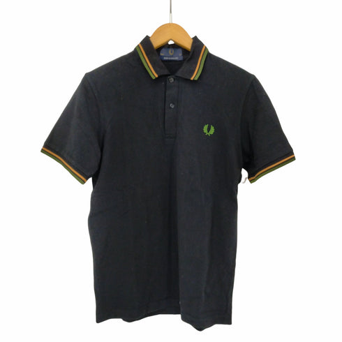 フレッドペリー FRED PERRY イングランド製 ロゴ刺繍 ポロシャツ メンズ 38