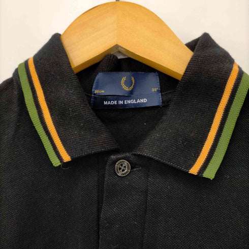フレッドペリー FRED PERRY イングランド製 ロゴ刺繍 ポロシャツ メンズ 38