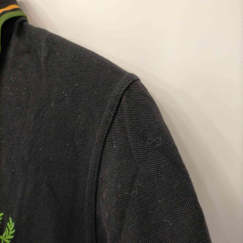 フレッドペリー FRED PERRY イングランド製 ロゴ刺繍 ポロシャツ メンズ 38