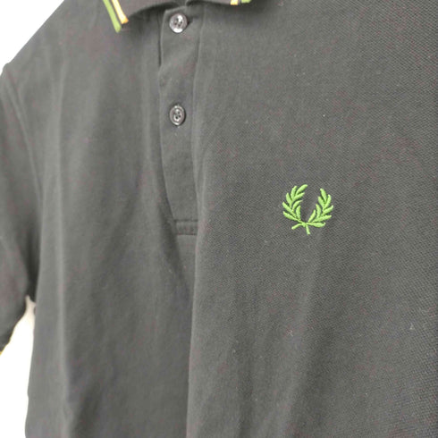 フレッドペリー FRED PERRY イングランド製 ロゴ刺繍 ポロシャツ メンズ 38