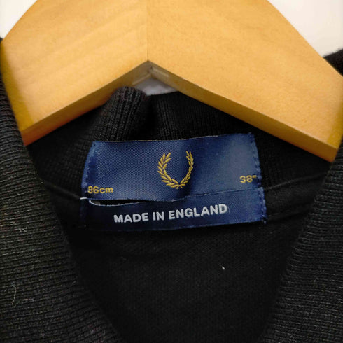 フレッドペリー FRED PERRY イングランド製 ロゴ刺繍 ポロシャツ メンズ 38