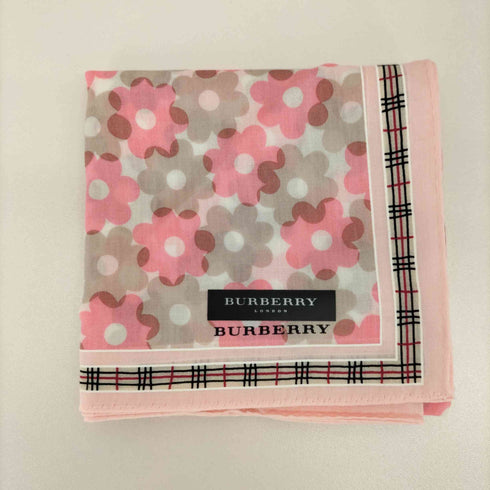 バーバリー BURBERRY チェック柄 花柄 3枚セット ハンカチ レディース