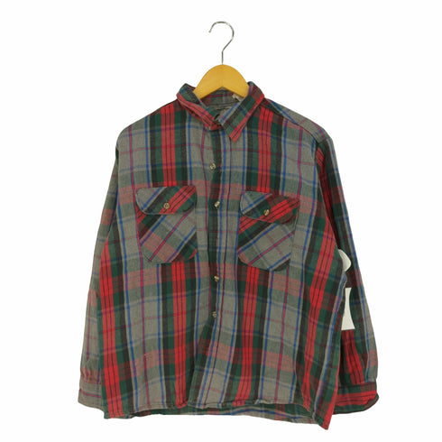 OUTDOOR EXCHANGE USA製 ネルチェックシャツ メンズ import:L