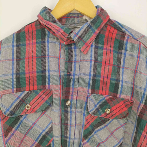 OUTDOOR EXCHANGE USA製 ネルチェックシャツ メンズ import:L