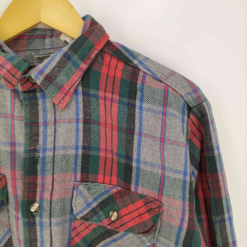 OUTDOOR EXCHANGE USA製 ネルチェックシャツ メンズ import:L