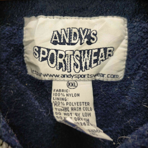 ANDY'S SPORTSWEAR SAN FRANCISCO裏地フリースナイロンジャケット メンズ JPN:XXL