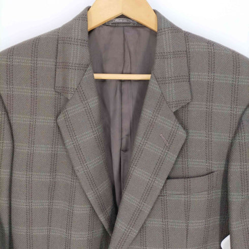 チェルッティ CERRUTI 1881 イタリア製 チェック 2Bテーラードジャケット メンズ EUR:46