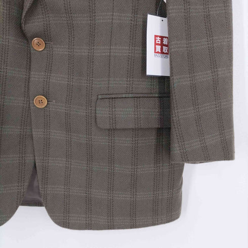 チェルッティ CERRUTI 1881 イタリア製 チェック 2Bテーラードジャケット メンズ EUR:46