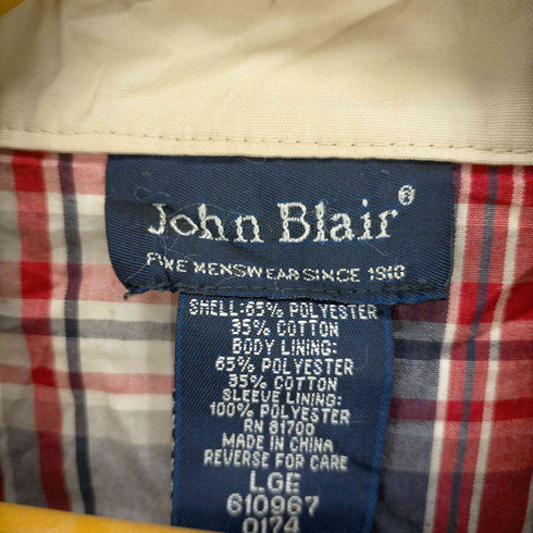 フルギ JOHN BLAIR 裏地チェックハリントンジャケット メンズ