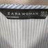 ザラ ZARA Stripes ruffle blouse フリルデザイン 比翼 ストライプ柄 シャツ レディース import:M