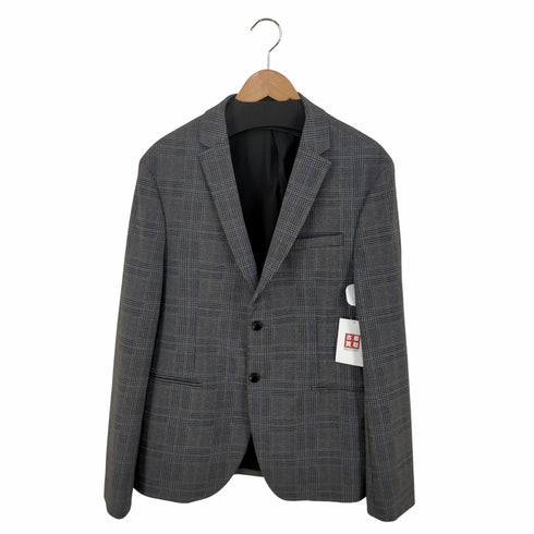 ザラ ZARA グレンチェック 2Bテーラードジャケット メンズ EUR:50