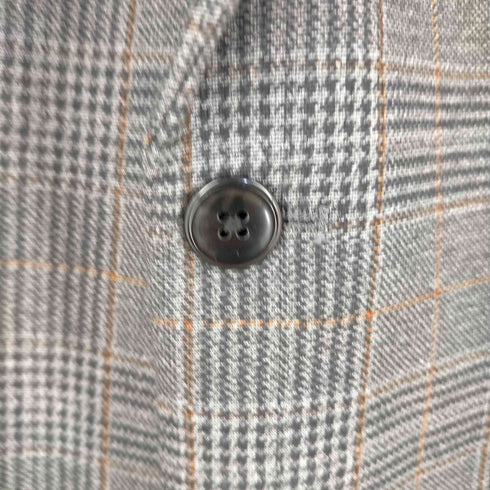 ザラ ZARA グレンチェック 2Bテーラードジャケット メンズ EUR:50