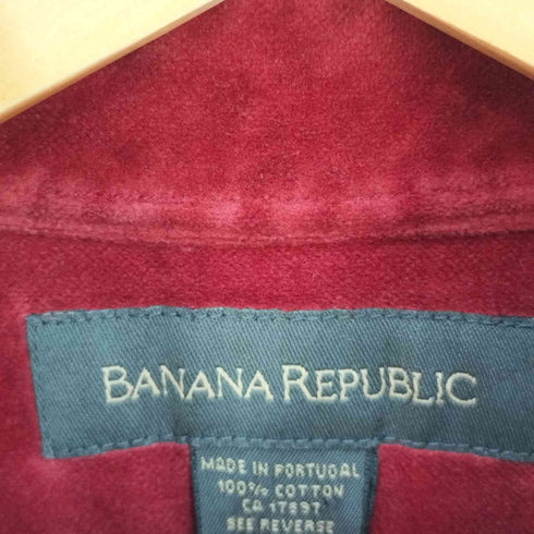 バナナリパブリック BANANA REPUBLIC ポルトガル製 ベロアシャツ メンズ import:S