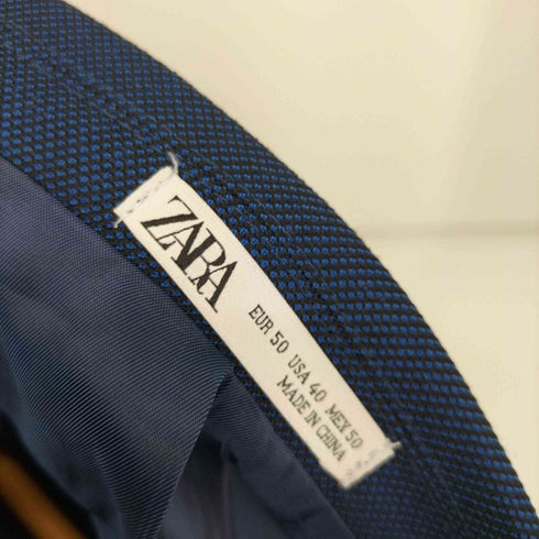 ザラ ZARA COOL MAX パズルピース ラピルピン付き 2B テーラード ジャケット メンズ EUR:50