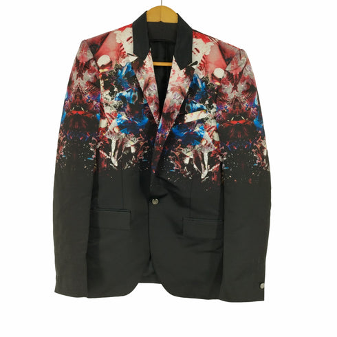 ジャストカヴァリ Just Cavalli ピークドラペル 総柄ジャケット メンズ 44