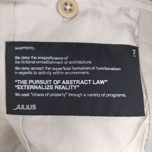 ユリウス JULIUS archives zip gimmick vest メンズ JPN:2