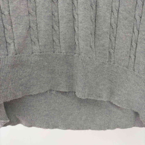ジョンスメドレー JOHN SMEDLEY ケーブル編みVネックニット メンズ import:M