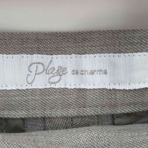 プラージュ PLAGE 21AW washable straight タックウールパンツ レディース DE:34