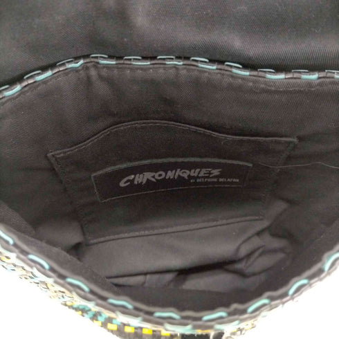 クロニクスバイデルフィンデラフォン Chroniques by Delphine Delafone 編み込み レザーショルダーバッグ レディース