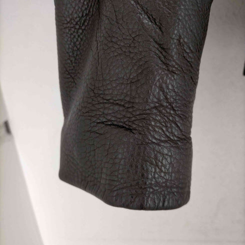 マッカージュ MACKAGE カシミヤ混アームレザー切替ショートピーコート メンズ US:38