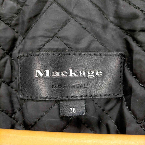 マッカージュ MACKAGE カシミヤ混アームレザー切替ショートピーコート メンズ US:38