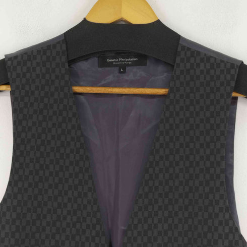 ジェネティックマニュピュレイション Genetic Manipulation チェッカー柄ベスト メンズ import:L