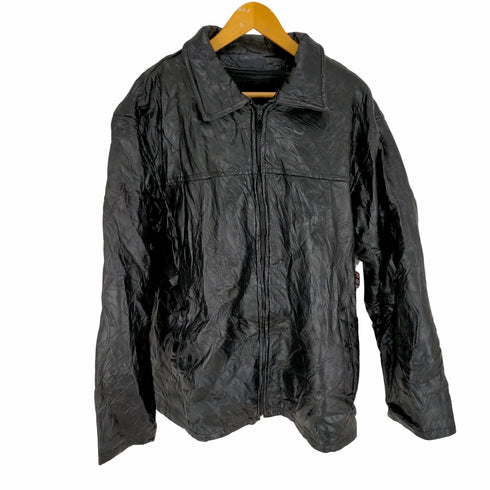 EXECUTIVE DIVISION ライナー付パッチワークレザージャケット メンズ JPN:XL