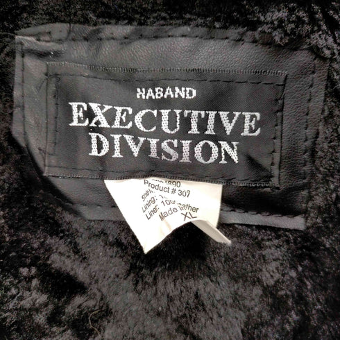 EXECUTIVE DIVISION ライナー付パッチワークレザージャケット メンズ JPN:XL