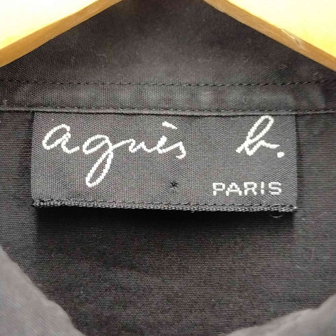 アニエスベー agnes b. ラウンドカラードゥエボットーニシャツ レディース
