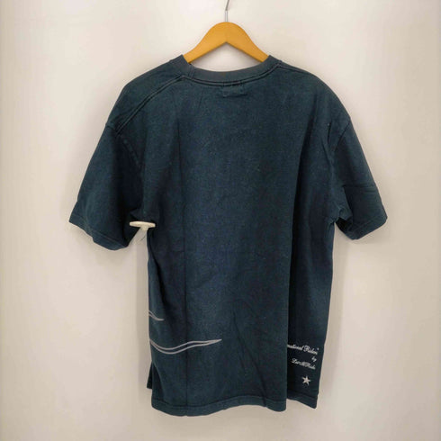 エムアンドエム M&M ワンポイント刺繍裾プリントクルーネックTシャツ メンズ JPN:XL