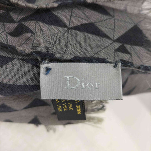 ディオール Dior 幾何学柄 大判ストール メンズ