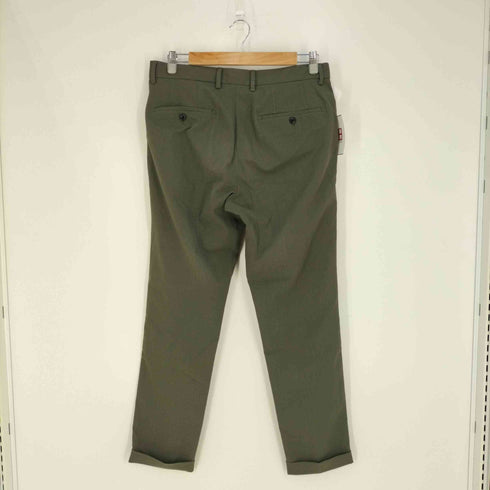 ユナイテッドアローズグリーンレーベルリラクシング UNITED ARROWS green label relaxing CM ポリエステルツイル ダブルヘムナロー パンツ メンズ JPN:L