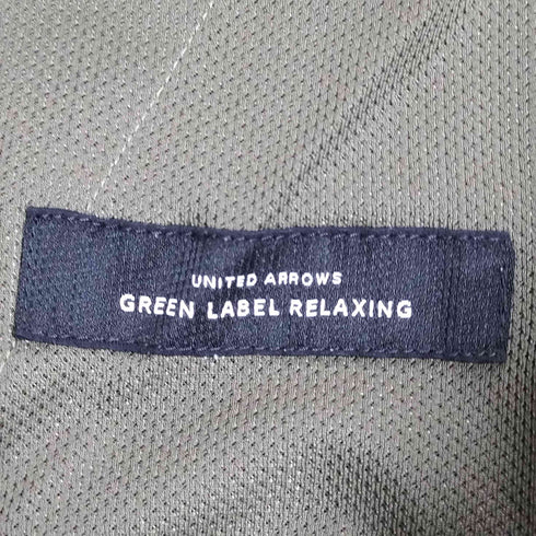 ユナイテッドアローズグリーンレーベルリラクシング UNITED ARROWS green label relaxing CM ポリエステルツイル ダブルヘムナロー パンツ メンズ JPN:L