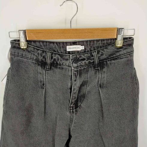 CREAZIONI CHI テーパードデニムパンツ バギーパンツ レディース JPN:S