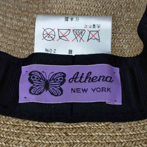 アシーナニューヨーク Athena New York ストローハット レディース