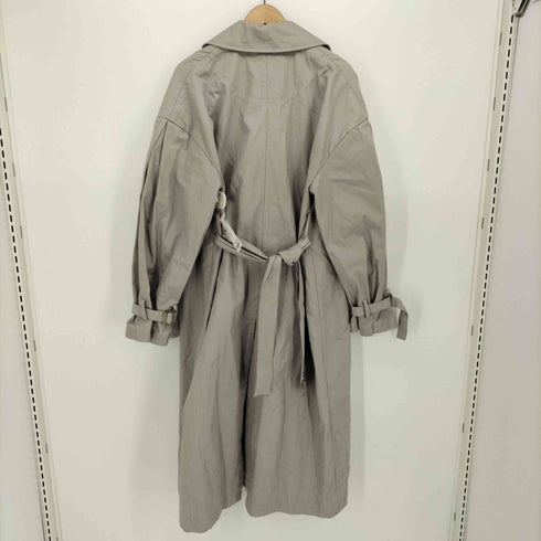 ジーナシス JEANASIS 22AW ヘリンボーン ロングコート トレンチ ジャケット レディース FREE